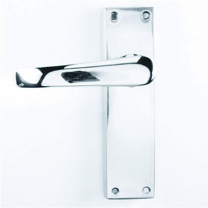 Hertiage Brass Avon Handle On Latch Plate Satin Chrome